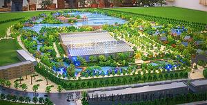 包头市麻池古镇规划沙盘