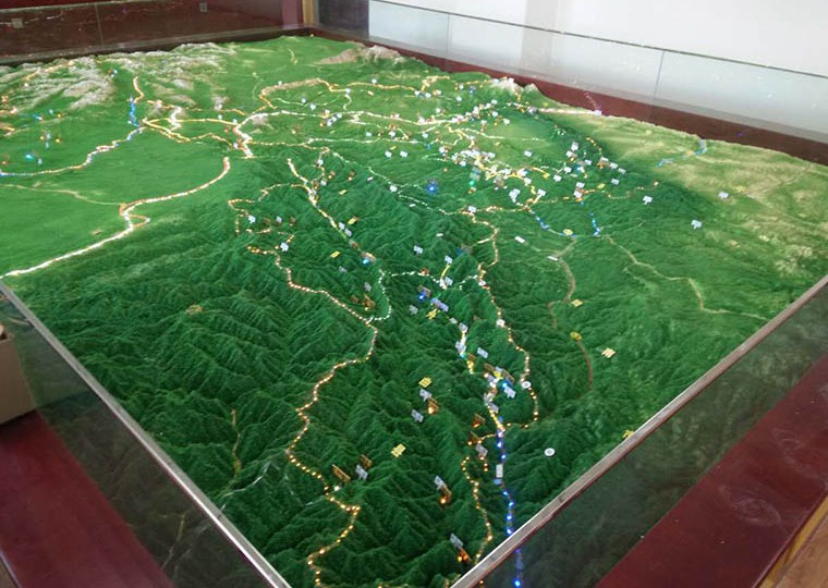 军事布控指挥沙盘模型