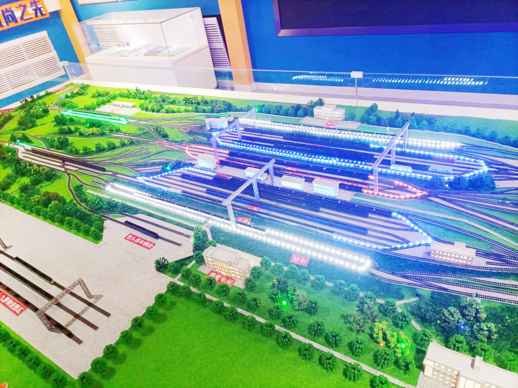 包头西货运站沙盘