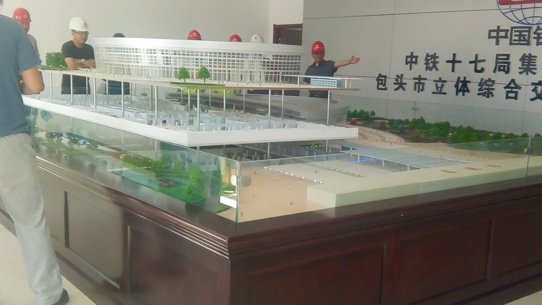 包头机场地铁站沙盘